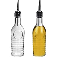 Los mejores  - Bormioli Rocco Officina 1825 - Aceitera-vinagrera con tapón dosificador de Acero Inoxidable - Cristal - 268 ml - Pack de…